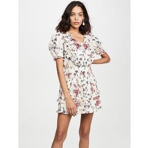 LoveShackFancy Sutton Dress in Malbec print